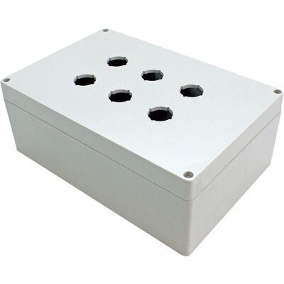 Hammond 1554MPB6 22.5mm Pushbutton Enclosure - Pushbutton Enclosure Hammond 1554MPB6 22.5mm Pushbutton Enclosure - Pushbutton Enclosure
