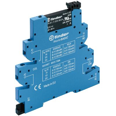 Finder 39.10.7.024.9024 Solid State Relay Module - 2A, 24V DC, DIN mount Finder 39.10.7.024.9024 Solid State Relay Module - 2A, 24V DC, DIN mount