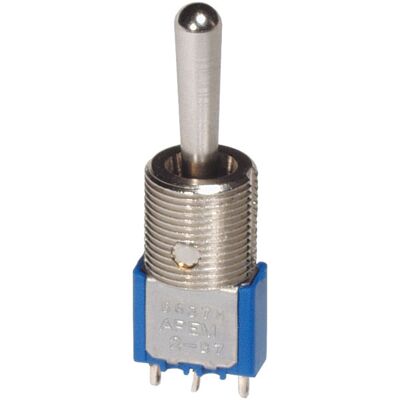 APEM 5636MA Metal Lever Switch 250V/AC 3A - On/On Locking APEM 5636MA Metal Lever Switch 250V/AC 3A - On/On Locking