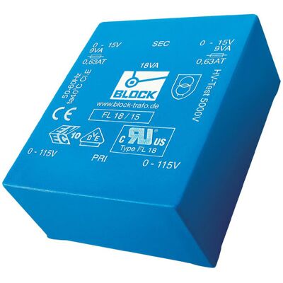 Block FL 18/6 Low Profile PCB Transformer - Transformer Block FL 18/6 Low Profile PCB Transformer - Transformer