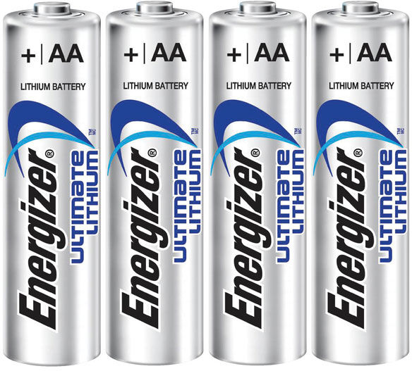 Energizer 639155 L91 Ultimate Lithium Battery AA 1.5V 3500mAh x 4
