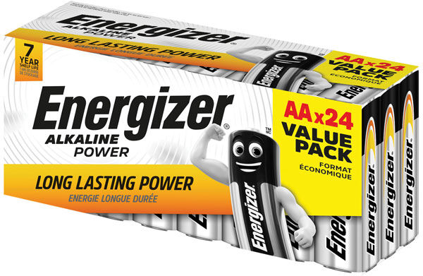 Energizer S18553 AAA Cell Alkaline Power Batteries (Pack 24)