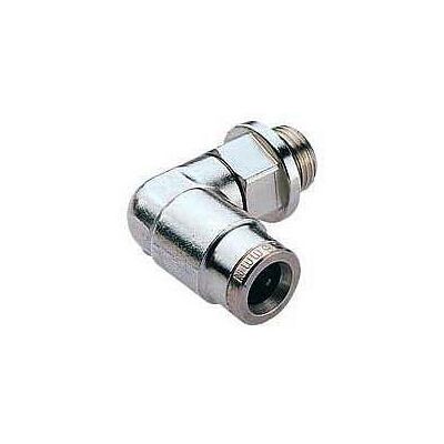 NORGREN Nickel-plated Brass 90° Swivel Pipe Fitting NORGREN Nickel-plated Brass 90° Swivel Pipe Fitting