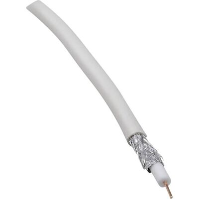 BKL Electronic 0806001/25 White Coaxial Cable - Coaxial Cable BKL Electronic 0806001/25 White Coaxial Cable - Coaxial Cable