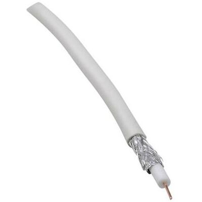 BKL Electronic 0806001/25 White Coaxial Cable - Coaxial Cable BKL Electronic 0806001/25 White Coaxial Cable - Coaxial Cable