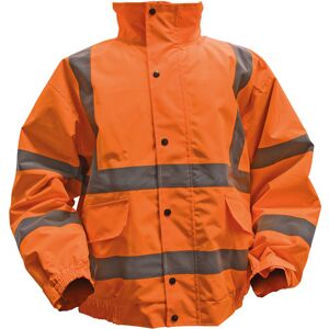 Worksafe 802XXLO Hi-Vis Orange Jacket Quilted Lining & Elasticated... Worksafe 802XXLO Hi-Vis Orange Jacket Quilted Lining & Elasticated...