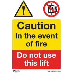 Worksafe SS43P1 Warning Safety Sign - Caution Do Not Use Lift - Ri... Worksafe SS43P1 Warning Safety Sign - Caution Do Not Use Lift - Ri...