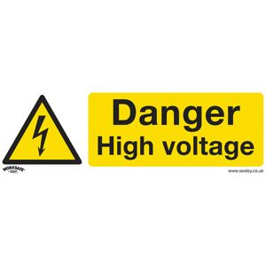 Worksafe SS48P1 Warning Safety Sign - Danger High Voltage - Rigid ... Worksafe SS48P1 Warning Safety Sign - Danger High Voltage - Rigid ...