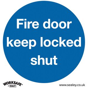 Worksafe SS4V10 Safety Sign Fire Door Keep Locked Shut - Self-Ad V... Worksafe SS4V10 Safety Sign Fire Door Keep Locked Shut - Self-Ad V...