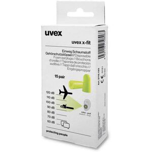 uvex 2112133 x-fit ear plugs disposable 15 pairs 37 dB noise reduction uvex 2112133 x-fit ear plugs disposable 15 pairs 37 dB noise reduction