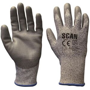 Scan H3101-5 Grey PU Coated Cut 5 Gloves - XXL (Size 11) Scan H3101-5 Grey PU Coated Cut 5 Gloves - XXL (Size 11)