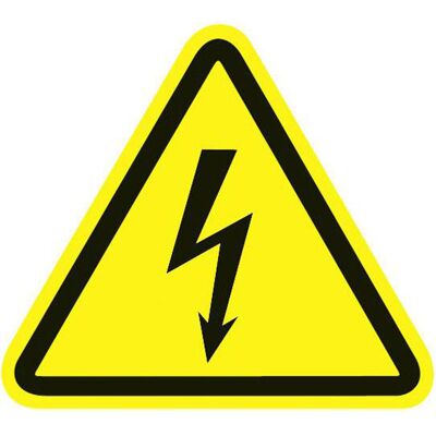 HellermannTyton WS1-A-150-YE-150-YE Warning Sign - Electric Voltage HellermannTyton WS1-A-150-YE-150-YE Warning Sign - Electric Voltage