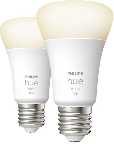 Philips 871951429131700 Hue LED Bulb E27 2-Pack Smart Lighting 800...