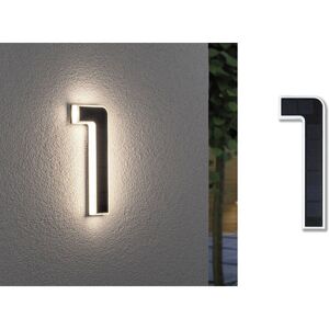 Paulmann 79842 Solar Illuminated House Numbers 0.20W Warm White Black Paulmann 79842 Solar Illuminated House Numbers 0.20W Warm White Black