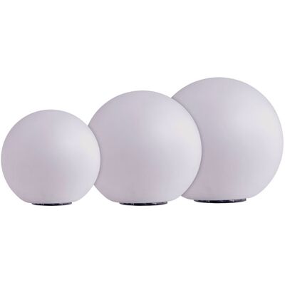 Heitronic Model 35422 White Solar LED Garden Light Globe Heitronic Model 35422 White Solar LED Garden Light Globe