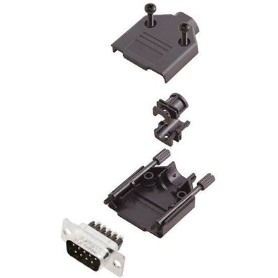 Amphenol L17DTPK-P-09+L717DE09PST - D-Sub connector set with 9 poles Amphenol L17DTPK-P-09+L717DE09PST - D-Sub connector set with 9 poles
