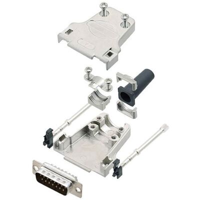 Amphenol L17DTZF37-RG+L717SDC37P - 37-Pole Male SUB-D Connector Kit Amphenol L17DTZF37-RG+L717SDC37P - 37-Pole Male SUB-D Connector Kit