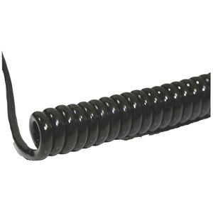 BKL Electronic Li12Y11Y Spiral Cable - 800/3200mm, 10x0.14mm², Black - Spiral Cable BKL Electronic Li12Y11Y Spiral Cable - 800/3200mm, 10x0.14mm², Black - Spiral Cable