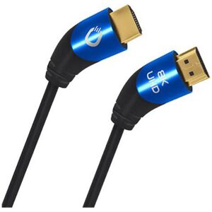 Oehlbach D1C42546 HDMI Cable 8K UHD White 1.50 m 90 degrees left t... Oehlbach D1C42546 HDMI Cable 8K UHD White 1.50 m 90 degrees left t...