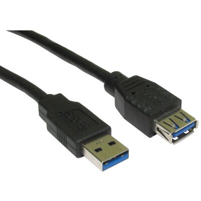RVFM USB3-823 USB 3.0 A Male - Female Extension Cable Black 3m RVFM USB3-823 USB 3.0 A Male - Female Extension Cable Black 3m