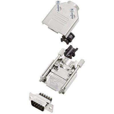 Amphenol L17DTPK-M-09+L717DE09PST - D-Sub Connector Set, 9 Poles, Silver Amphenol L17DTPK-M-09+L717DE09PST - D-Sub Connector Set, 9 Poles, Silver