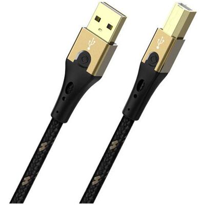 Oehlbach D1C9571 USB cable Petrol blue 3 m double shielding gold c... Oehlbach D1C9571 USB cable Petrol blue 3 m double shielding gold c...