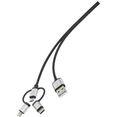 Renkforce Apple iPad/iPhone/iPod, 3-in-1 USB Cable - Support Data & Charging Renkforce Apple iPad/iPhone/iPod, 3-in-1 USB Cable - Support Data & Charging