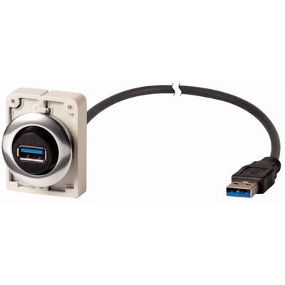 Eaton In-wall USB Socket 1.5m Cable - IP65 Eaton In-wall USB Socket 1.5m Cable - IP65