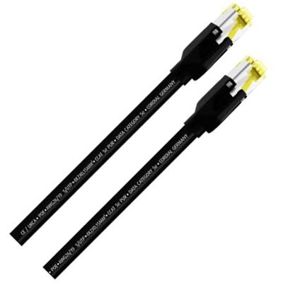 Cordial 15536 Network Cable - 2m Black Patch CAT 5e S/UTP Cordial 15536 Network Cable - 2m Black Patch CAT 5e S/UTP