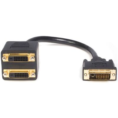 StarTech.com StarTech DVISPL1DD 300mm DVI-D to 2 x DVI-D Splitter Cable M/F StarTech.com StarTech DVISPL1DD 300mm DVI-D to 2 x DVI-D Splitter Cable M/F