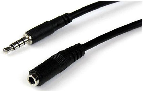 StarTech.com StarTech MUHSMF2M 2m 3.5mm 4 Position TRRS Headset Extension Cable...