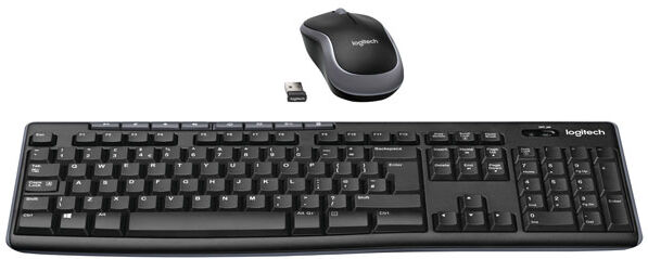 Logitech 920-004523 Wireless Combo MK270 Keyboard & Mouse - Black