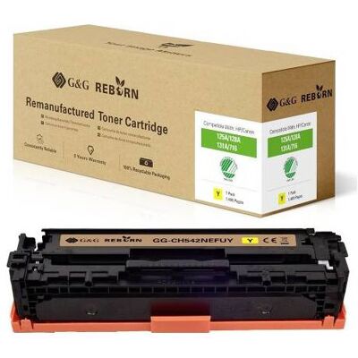 G&G Yellow Toner - 125A, 128A, 131X, 716Y, 731Y - Compatible with HP & Canon G&G Yellow Toner - 125A, 128A, 131X, 716Y, 731Y - Compatible with HP & Canon