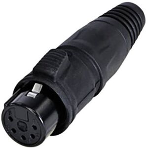 Rean RCX5F-Z-000-1 5-pin XLR Straight Connector Rean RCX5F-Z-000-1 5-pin XLR Straight Connector