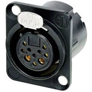 Neutrik NC10FD-LX-B-CON - 10-Pole XLR Female Connector - Flange Mount Neutrik NC10FD-LX-B-CON - 10-Pole XLR Female Connector - Flange Mount