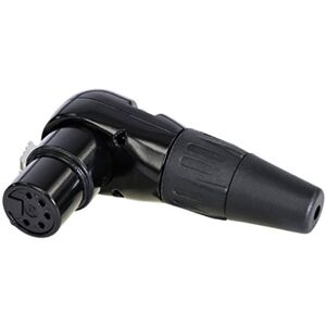 Rean RC5FR-B - 5-pin angled XLR connector - Black Rean RC5FR-B - 5-pin angled XLR connector - Black