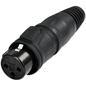 Rean RCX3F-Z-002-1 Black 3-Pin XLR Connector - Connector Rean RCX3F-Z-002-1 Black 3-Pin XLR Connector - Connector