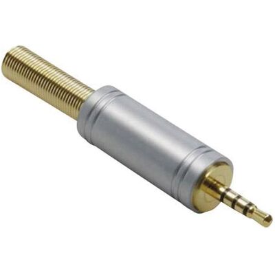 BKL Electronic 1103086 2.5 mm audio jack plug - stereo gold BKL Electronic 1103086 2.5 mm audio jack plug - stereo gold