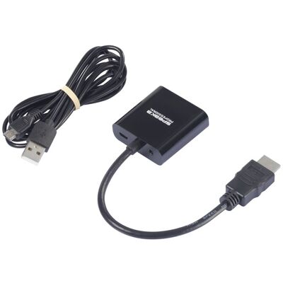 Speaka Professional HDMI Adapter - Black, Gold-plated, 20cm Speaka Professional HDMI Adapter - Black, Gold-plated, 20cm