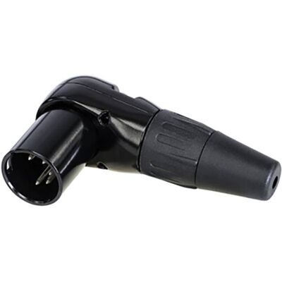 Rean AV RC5MR-BAG XLR Connector - 5-Pin Angled, Black Rean AV RC5MR-BAG XLR Connector - 5-Pin Angled, Black