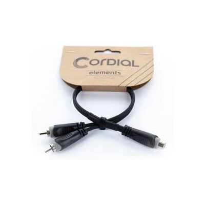 Cordial Y Adapter 14888 Jack / RCA audio - 0.30m PVC black Cordial Y Adapter 14888 Jack / RCA audio - 0.30m PVC black