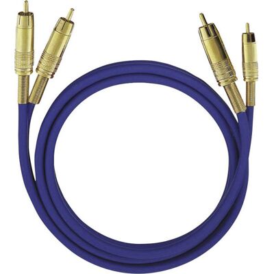 Oehlbach 2039 NF 1 Master RCA Audio Cable, 10m, Blue, Gold-Plated ... Oehlbach 2039 NF 1 Master RCA Audio Cable, 10m, Blue, Gold-Plated ...