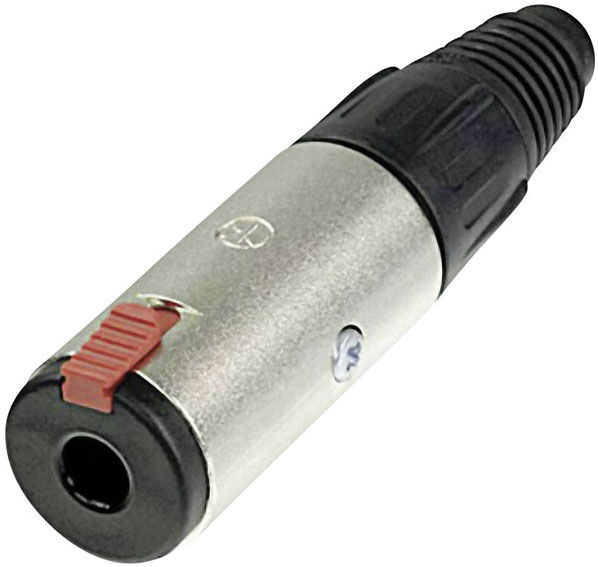 Neutrik NP3RX-B X Series Jack Plug 6.35mm Right Angle 3-Pin Stereo...