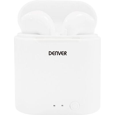 Denver TWE-57W White Bluetooth Earbuds - phone Denver TWE-57W White Bluetooth Earbuds - phone