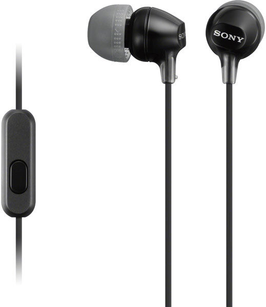 Sony MDR-EX15APB, In-Ear Earphones / Headset for Android, Black
