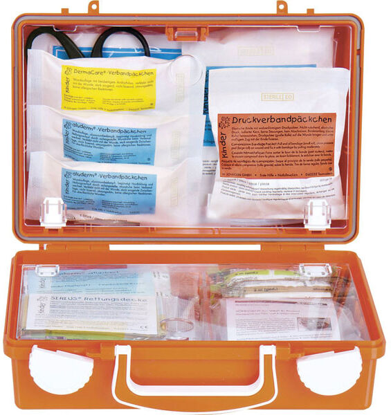 Sohngen 0350107 First Aid Case Orange Portable Eye Wash & Cooling ...