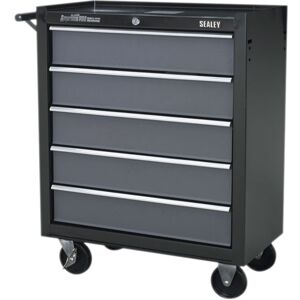 Sealey AP2505B Rollcab 5 Drawer with Ball Bearing Runners - Black/grey Sealey AP2505B Rollcab 5 Drawer with Ball Bearing Runners - Black/grey