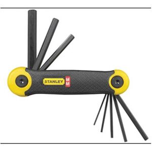 Stanley 4-69-262 Hexagon Key Folding Set of 7 Metric (2.5-10mm) Stanley 4-69-262 Hexagon Key Folding Set of 7 Metric (2.5-10mm)
