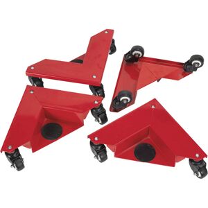 Sealey CM4 Corner Transport Dollies Set Of 4 150kg Capacity Sealey CM4 Corner Transport Dollies Set Of 4 150kg Capacity