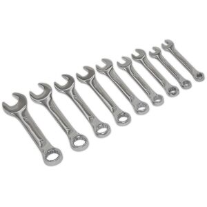 Siegen Tools Siegen S01157 Stubby Combination Spanner Set 9pc - Metric Siegen Tools Siegen S01157 Stubby Combination Spanner Set 9pc - Metric